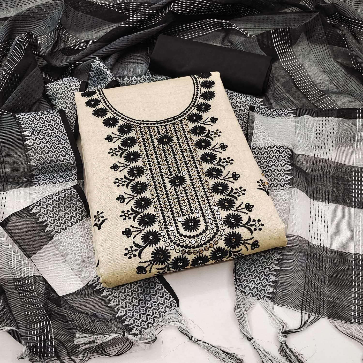 Khadi dress materials online shop