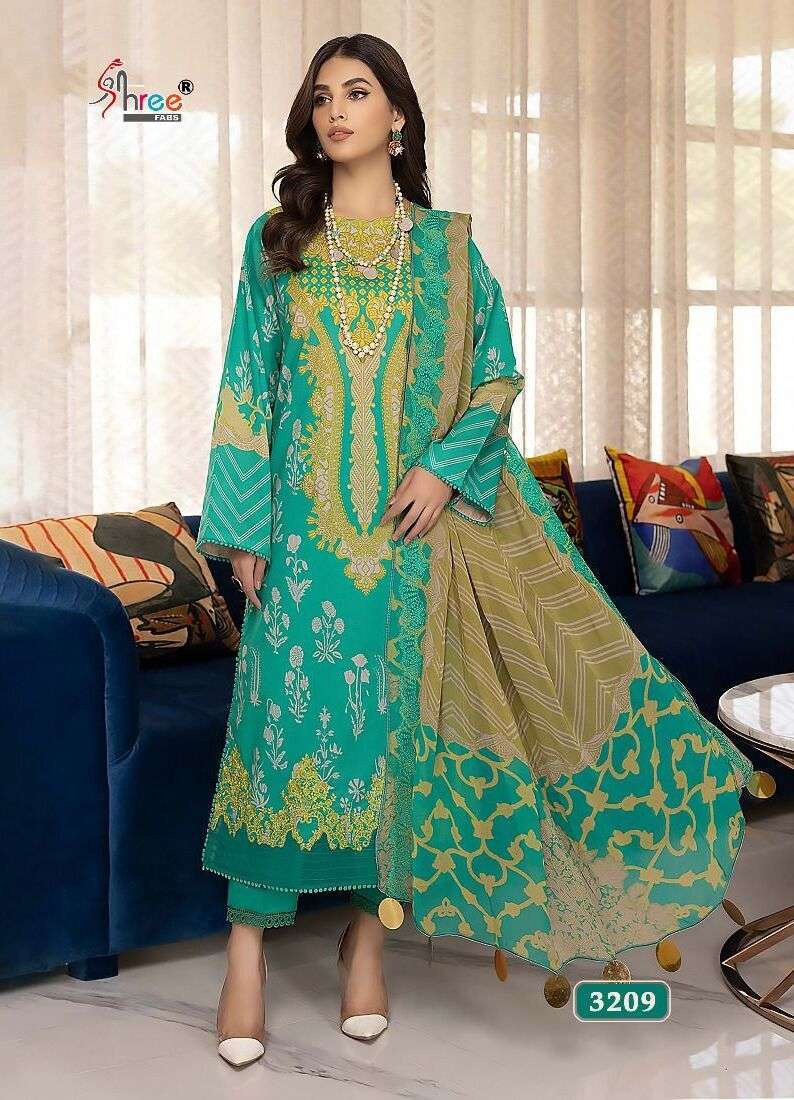 Shree Ayesha Zara Premium Collection 8 Chiffon Dupatta Pakistani Suits Wholesale collection