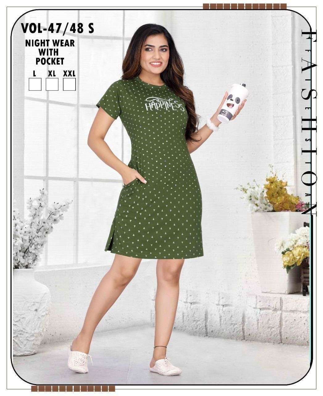 SUMMER SPECIAL SHORT GOWN VOL.47 Ladies T-shirts Wholesale