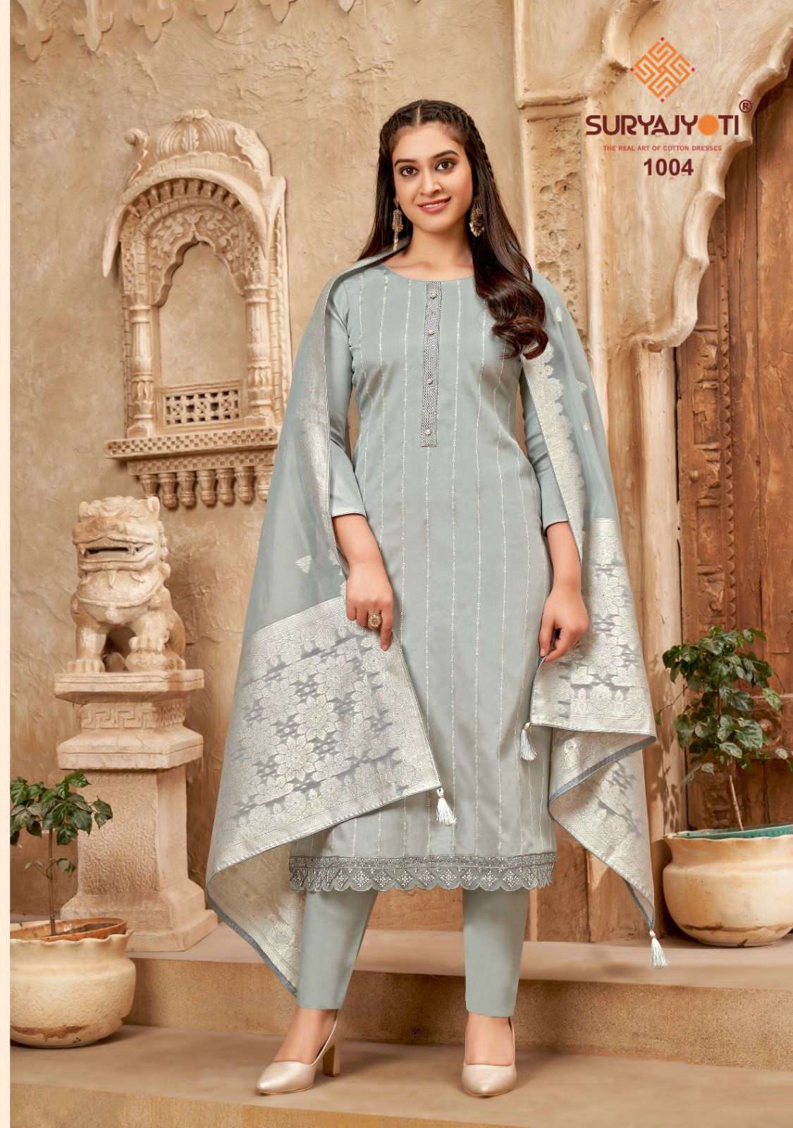 Suryajyoti Khanak Advance Vol-1 dress material wholesale
