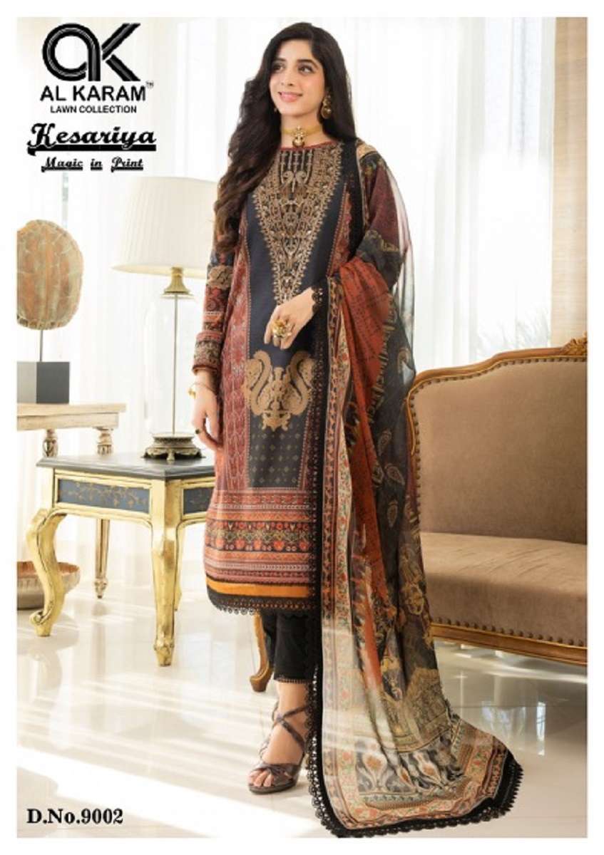 Al Karam Kesariya Vol-9  Dress Material - Wholesale