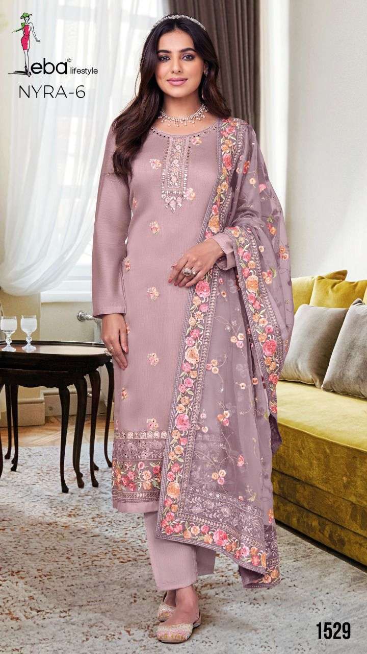 Eba lifestyle Nyra vol -6 Maheshwari viscose silk Dress Materials Wholesale