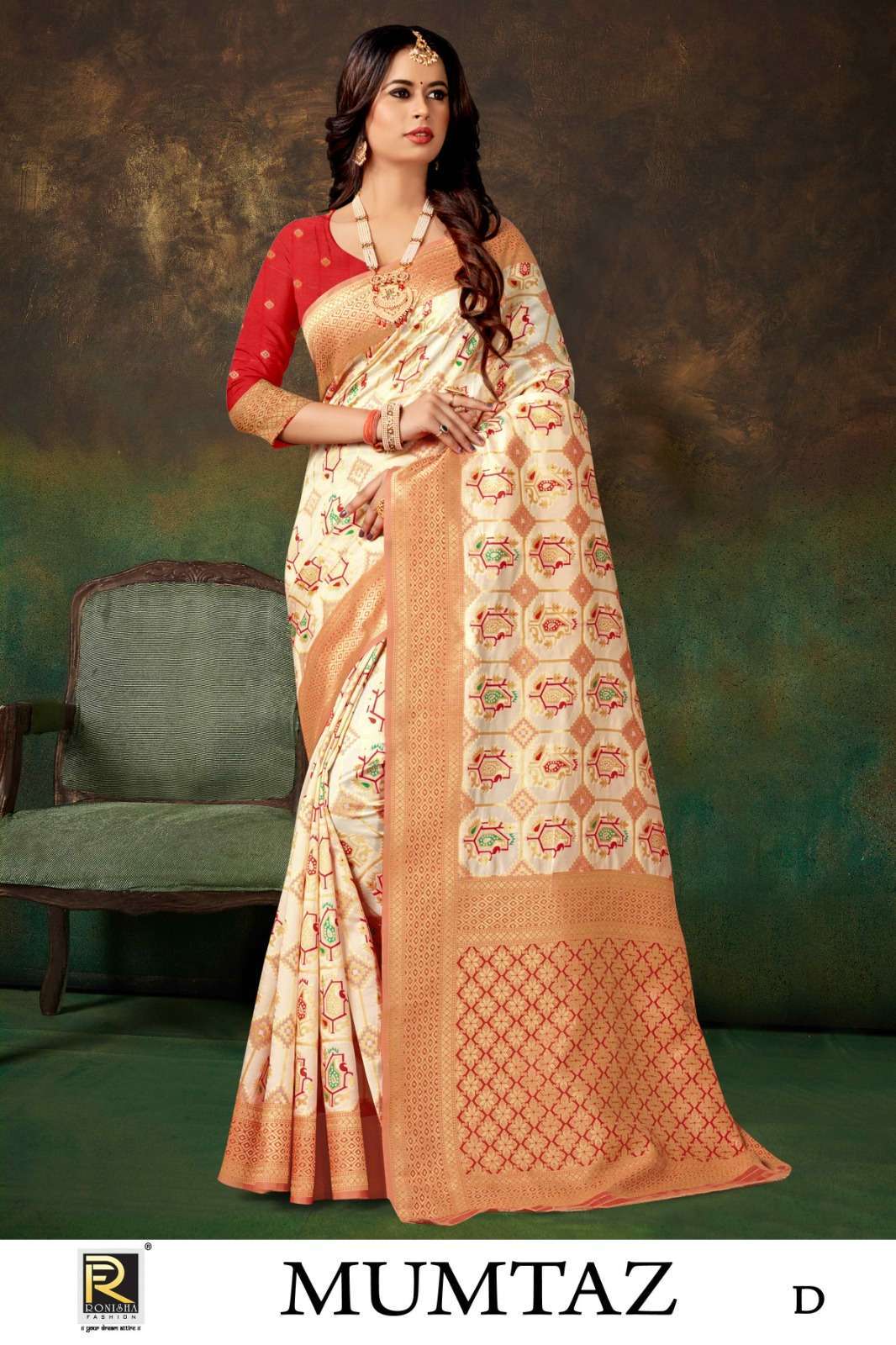 MUMTAZ BY RONISHA SAREE BANARASI SILK wholesale