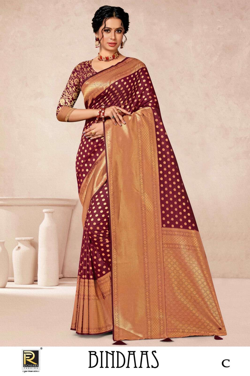 	Ronisha Bindaas Designer Banarasi Silk Saree Collection