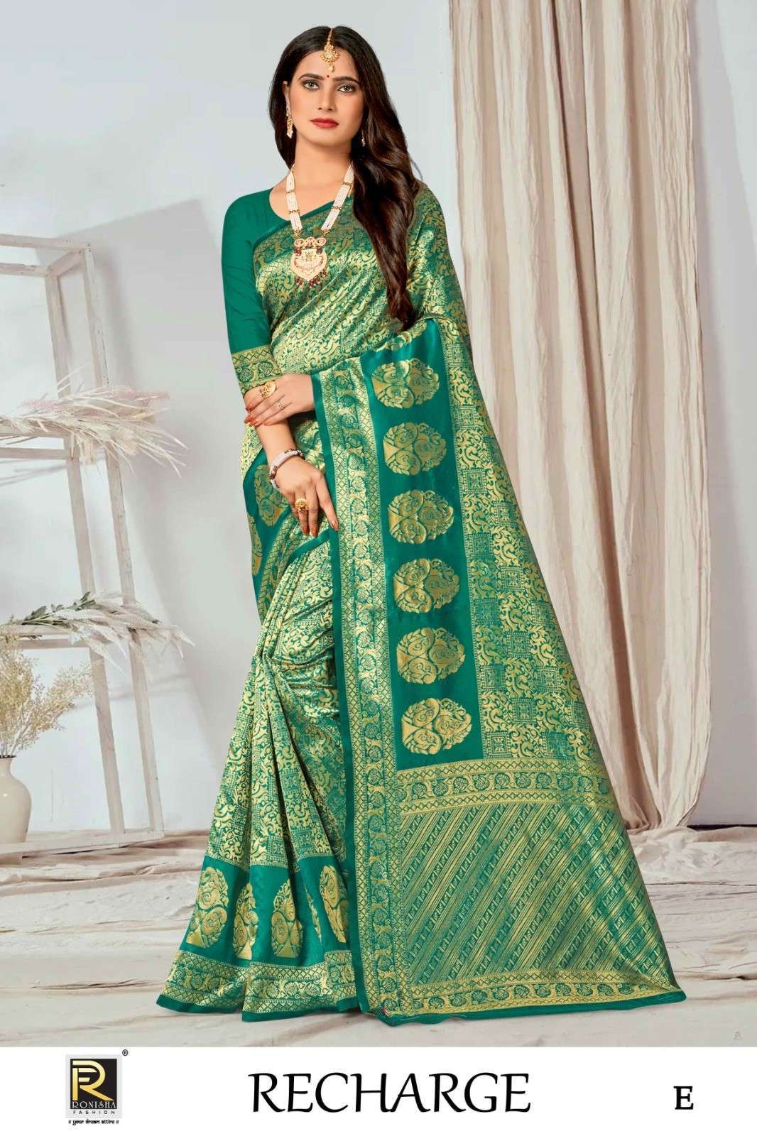 Ronisha Recharge Banarasi Silk Designer Saree Wholesale