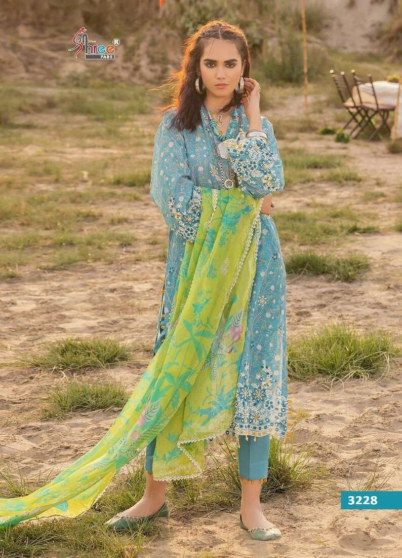 Shree Sana Safinaz Chikankari Cotton Dupatta Pakistani Suits Wholesale