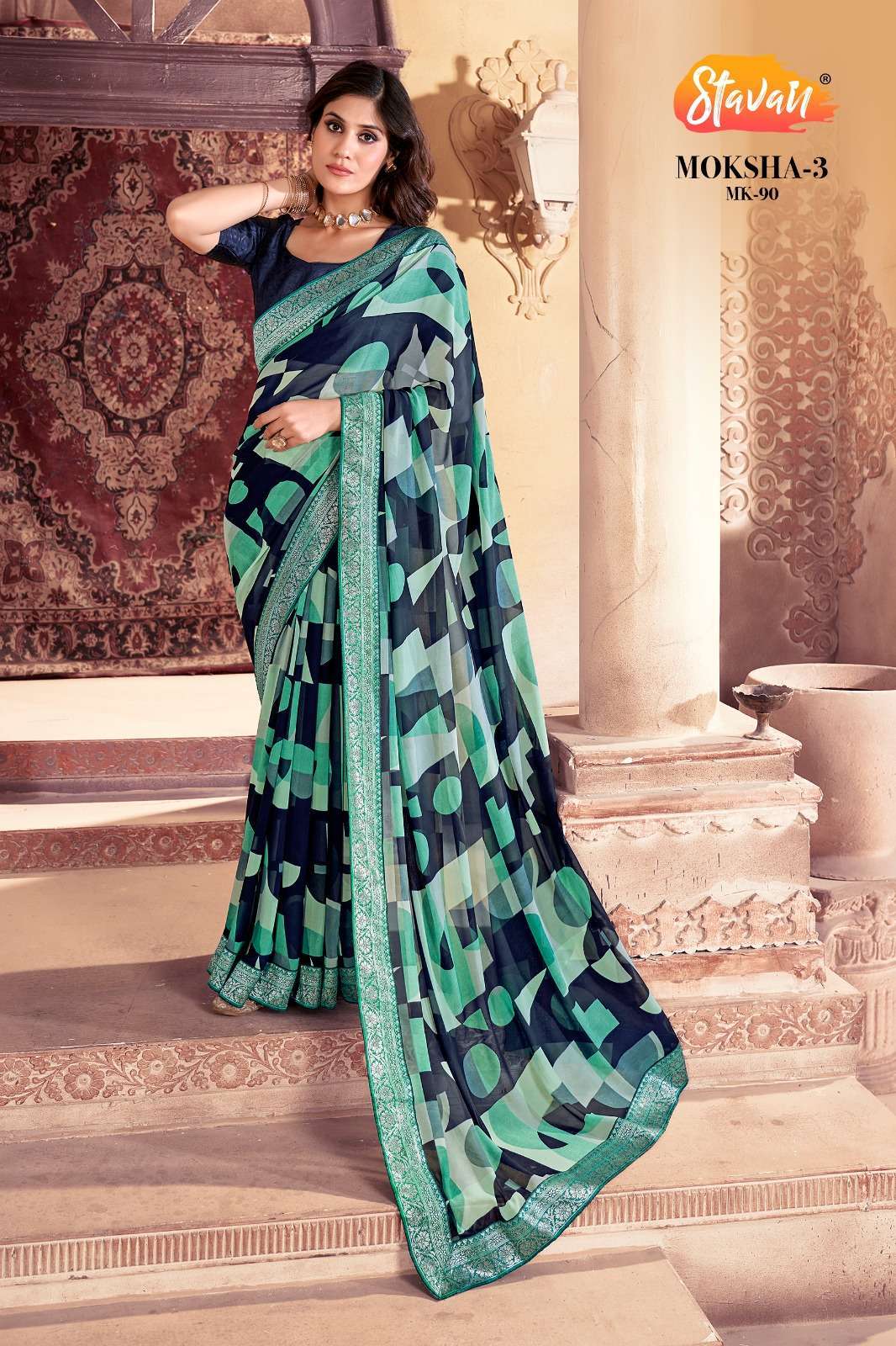Stavan Moksha Vol 3 Heavy Weightlees Saree Wholesale