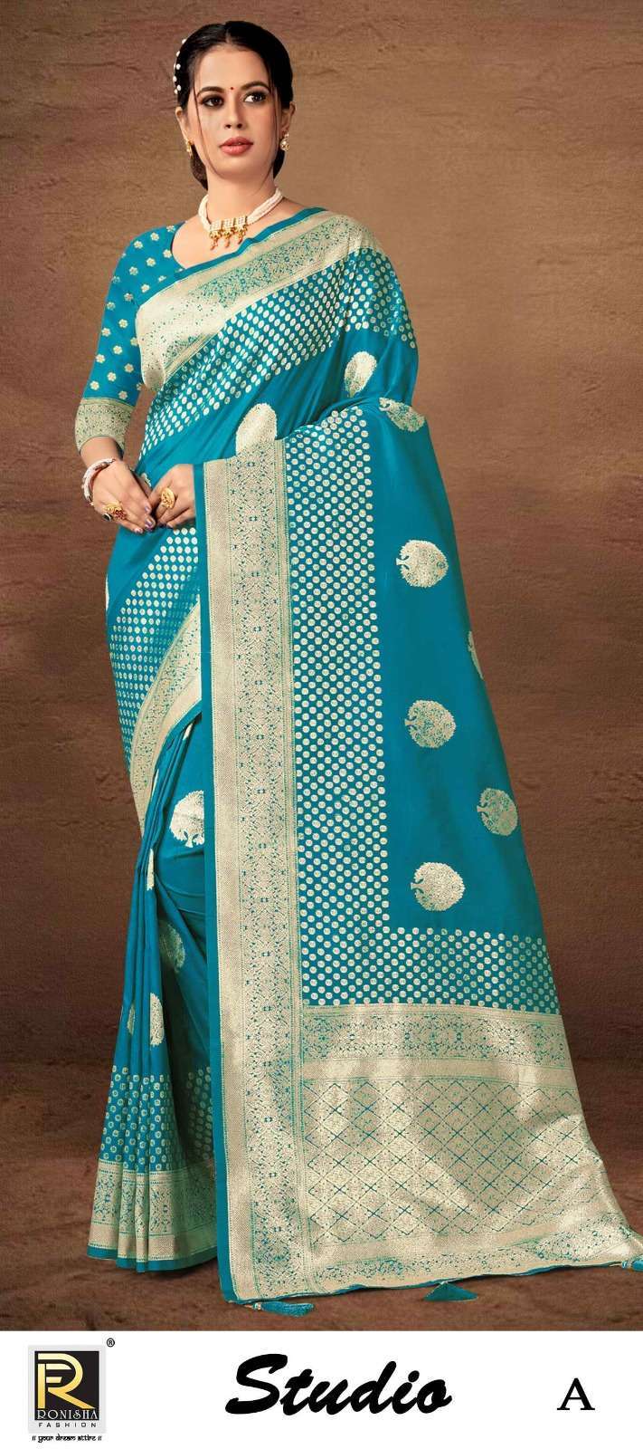 STUDIO BY RONISHA  FABRICS BANARASI SILK SAREE WHOLESALE