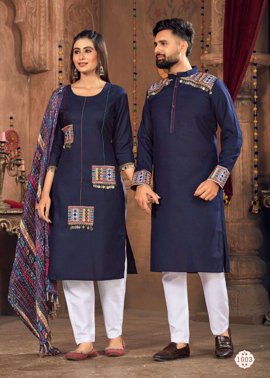 Designer exclusive navratri special couple kurta  1 collection wholesale