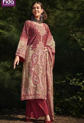 Fida Kavisha Kashmiri Wool Dress Material Collection