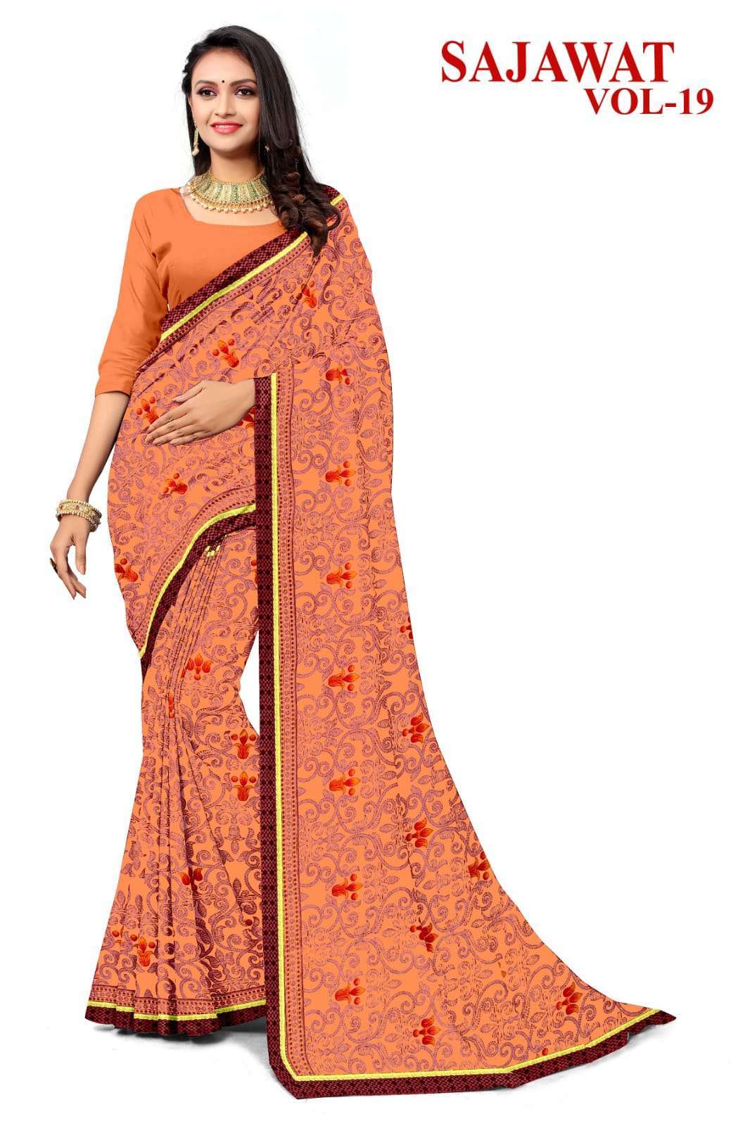KAMYA SAJAWAT VL-19  printed SAREES Wholesale