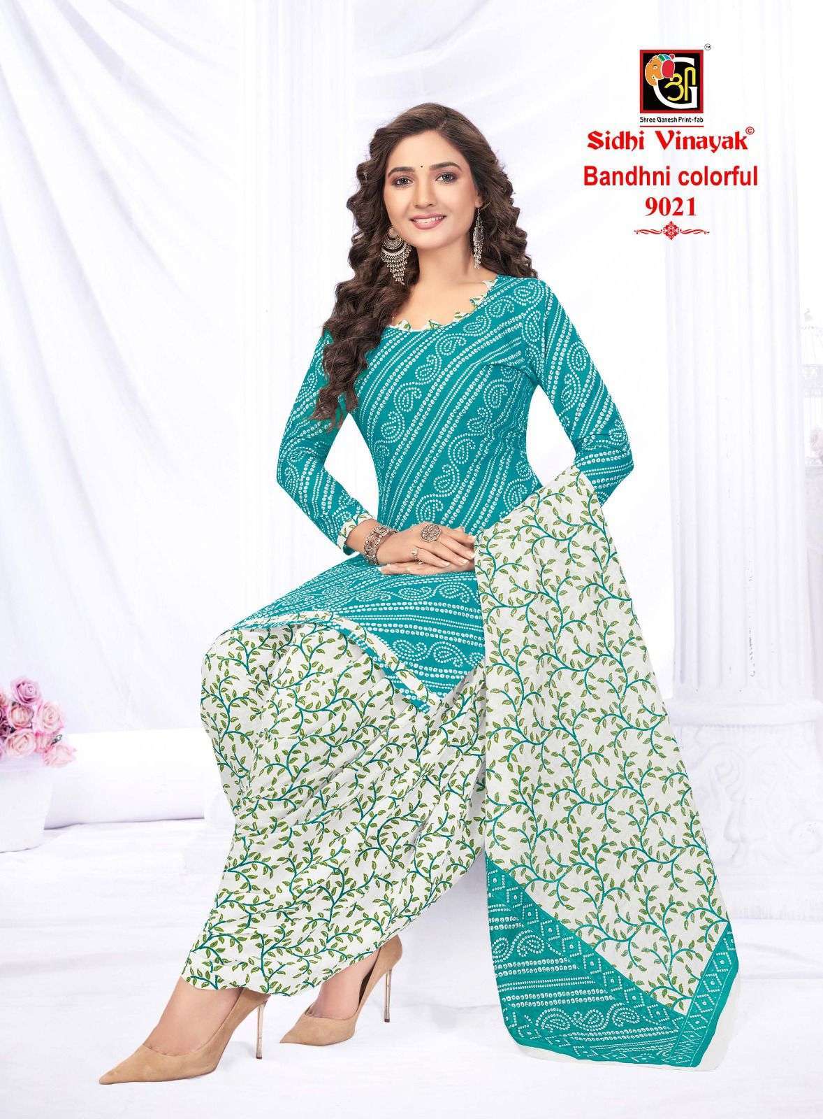 	Sidhi Vinayak Bandhni Colourfull Vol-1 dress material wholesale 