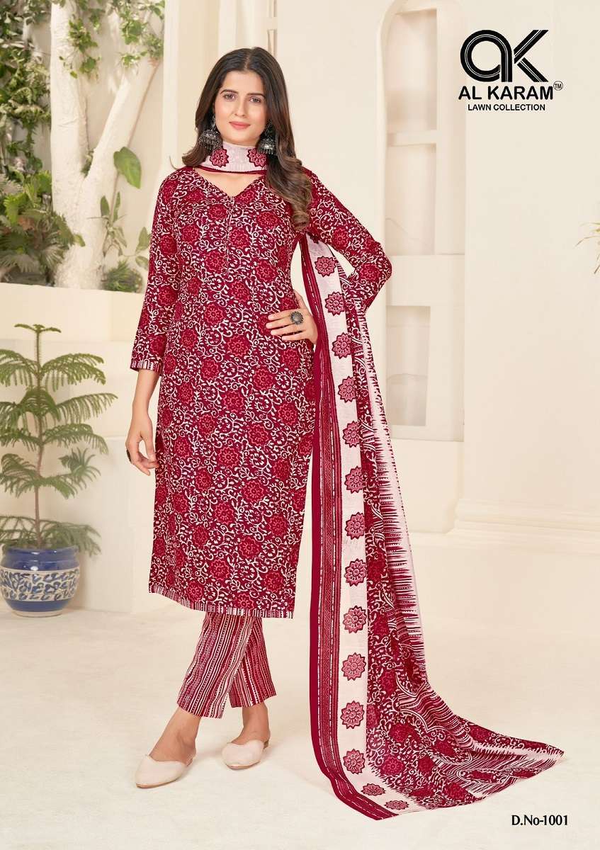 Al Karam Jaipuri Queen  Dress Material India online wholesalers