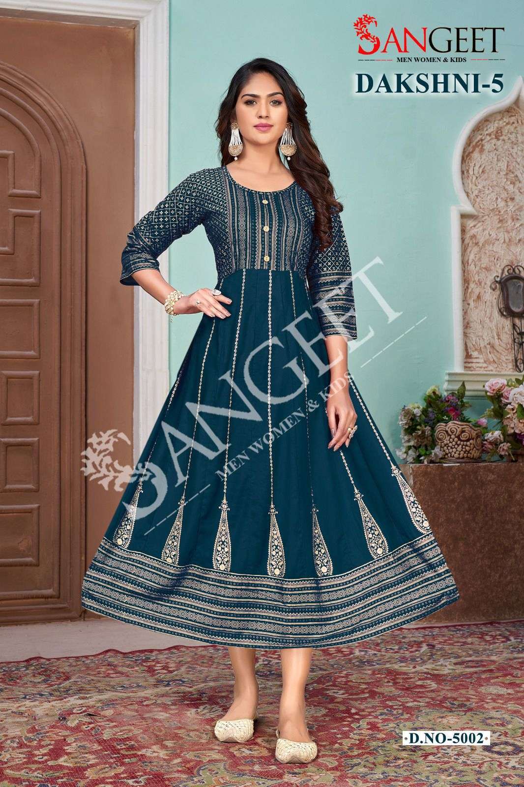 Aashirwad - Anaya 8203 colors - gowns under 2300/- at wholesale.