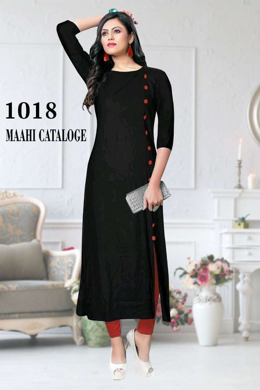 	Mahi 1018 Black Casual Wear Kurti  wholesale collection 