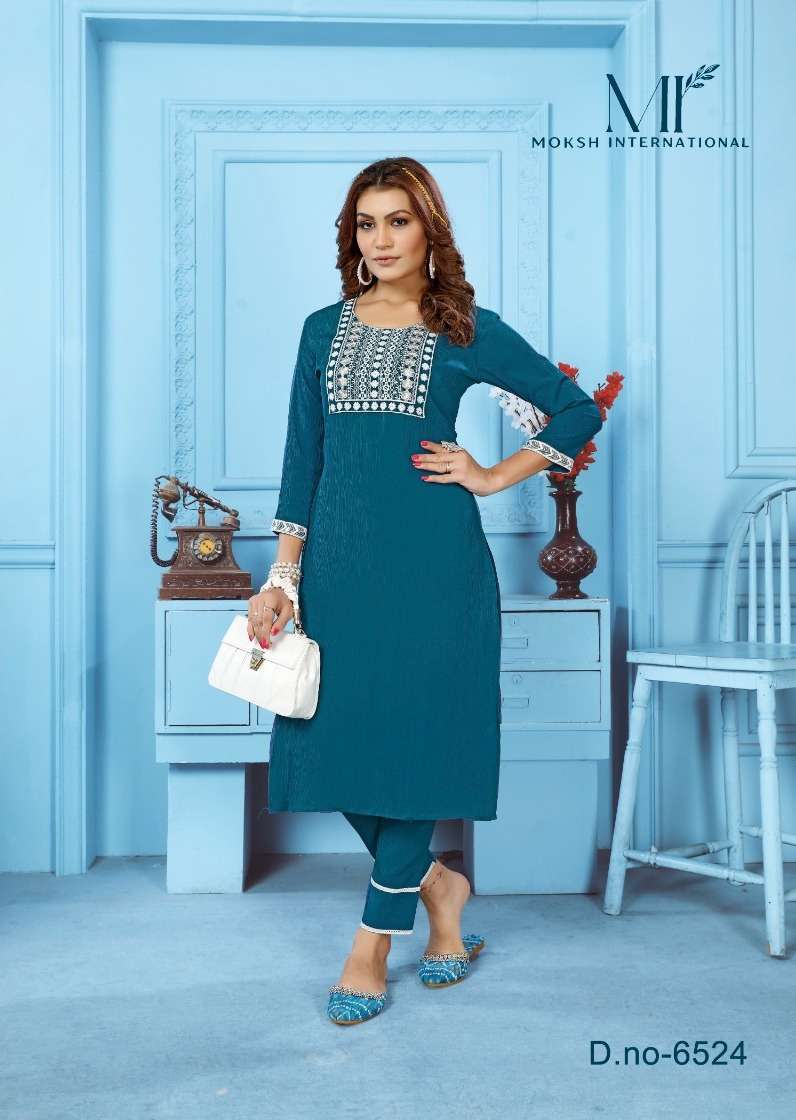 Moksh International Goldy- Vol - 2 Kurti  pant Wholesale price in india 