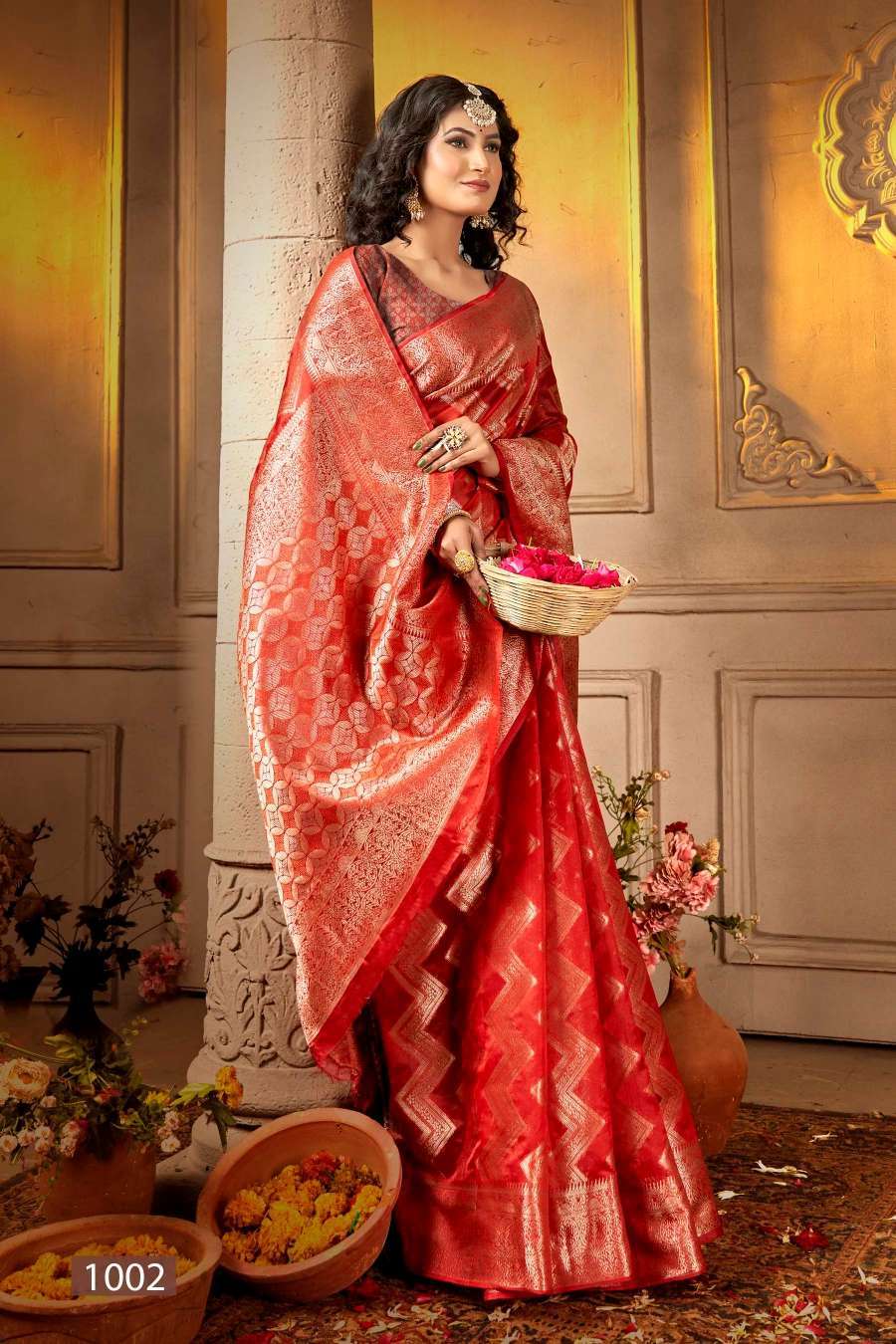 Saroj Manohari Silk Vol -13 Designer Soft Organza Saree Wholesale collection