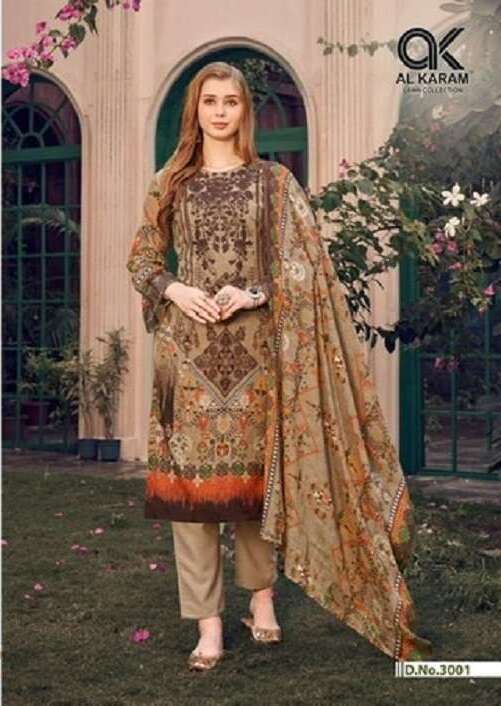 Al Karam Firdous Vol-3 -Dress Material  Bulk Clothing Dresses India