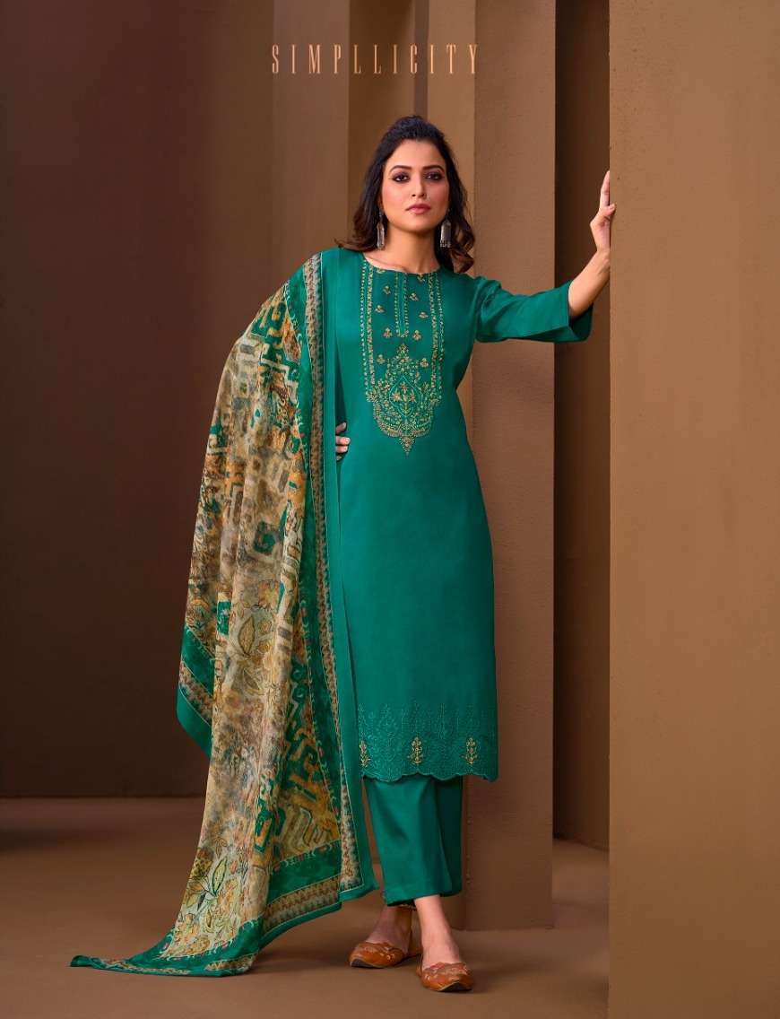 Elegant Cotton Designer Patiyala Unstitched Dress Material Salwar Suit D.No  B212 - Dharmesh Enterprise - 431751