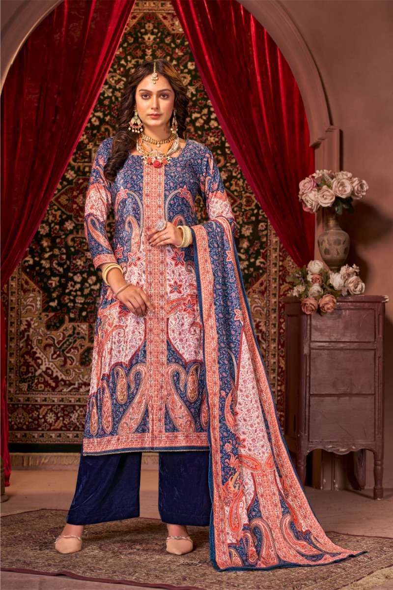 Bipson Zara 2290  Dress Material Cotton Salwar Suit Material
