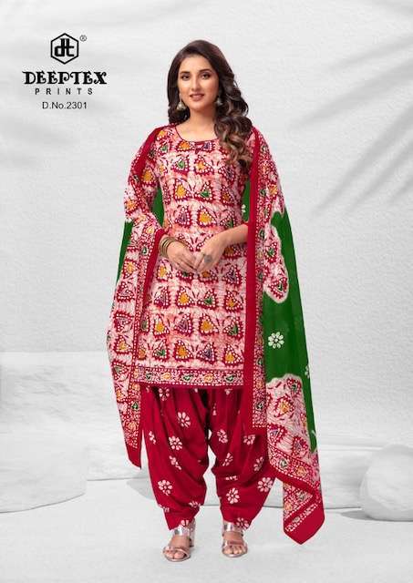Deeptex Batik Plus Vol-23  Dress Material  Handloom Banarasi Dress Material