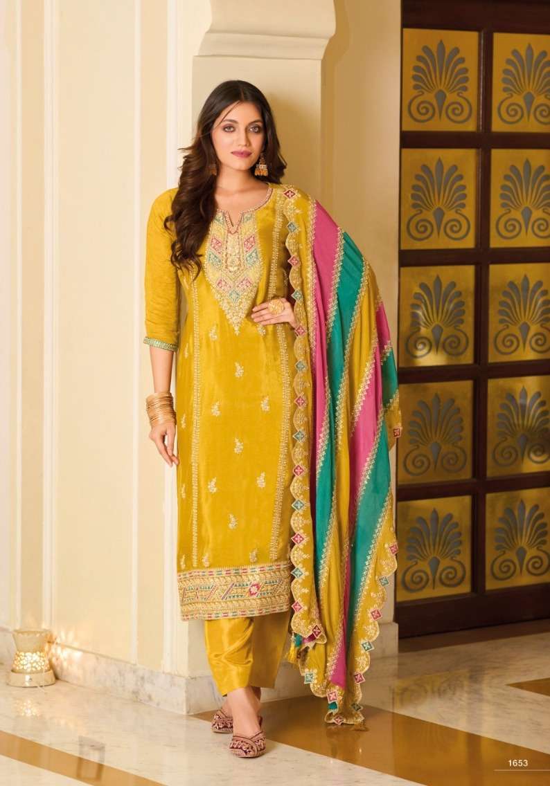Eba Yasmin Premium Silk Embroidered Salwar Suit Designer Salwar Kameez Wholesale in Gujarat