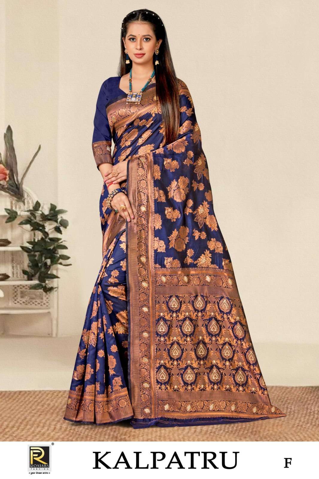 Kalptaru by ronisha designer banarasi silk saree wholesale surat