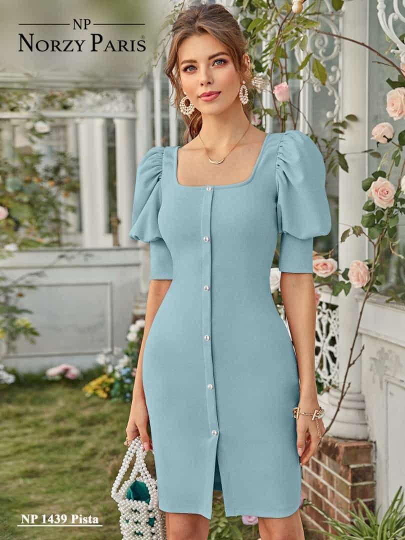 NORZY PARIS  NP 1439 Pista  Designer Dress Wholesale Western Wear Dress Surat