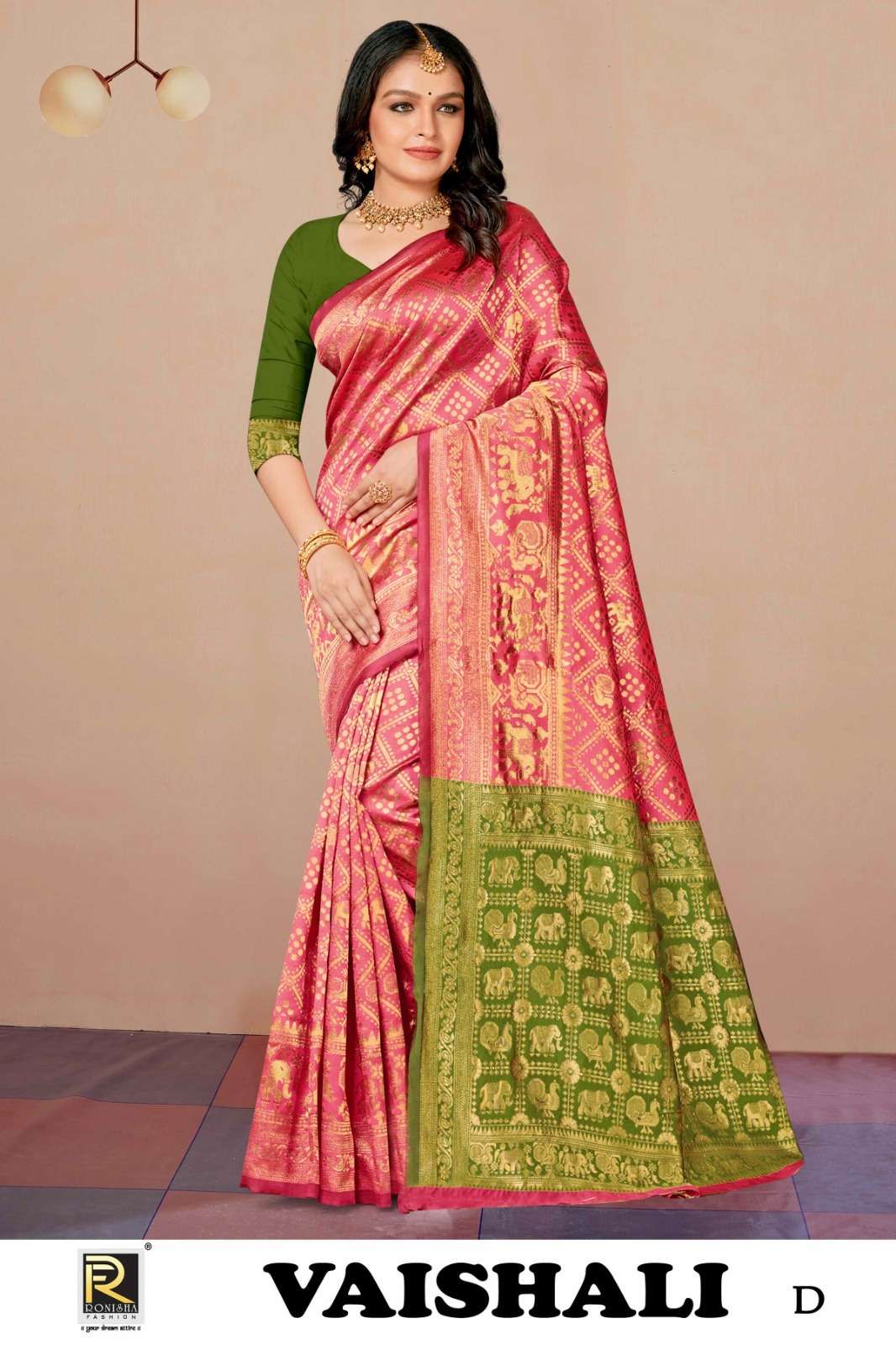 Ronisha vaishali banarasi saree law range saree wholesaler