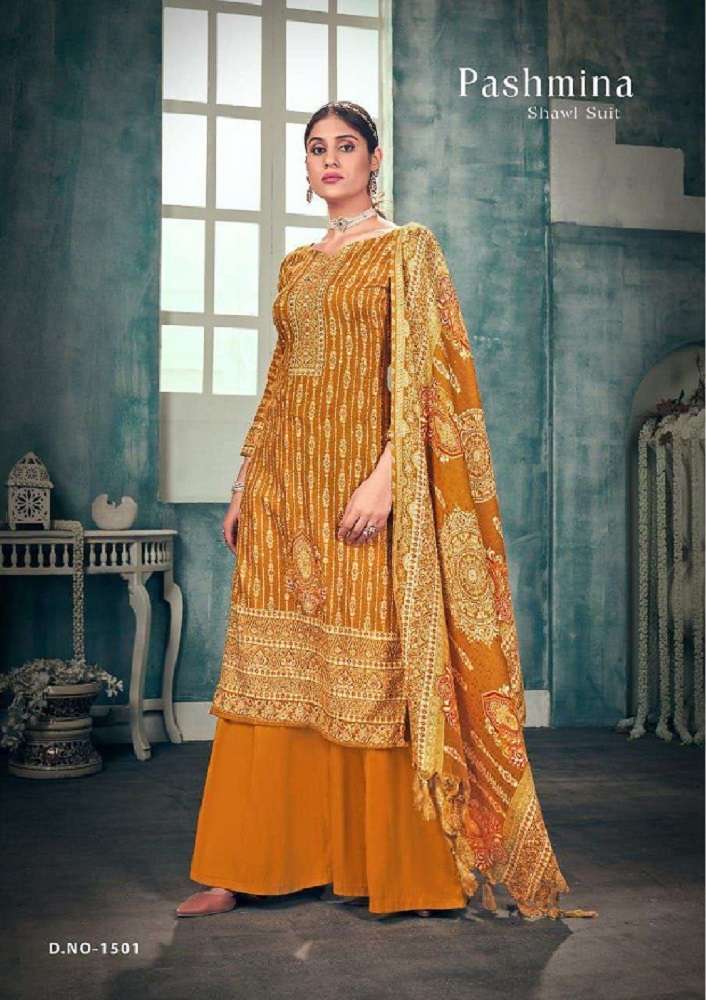 Sat Pashmina Vol 15 Designer Dress Material Bulk dresses supplier