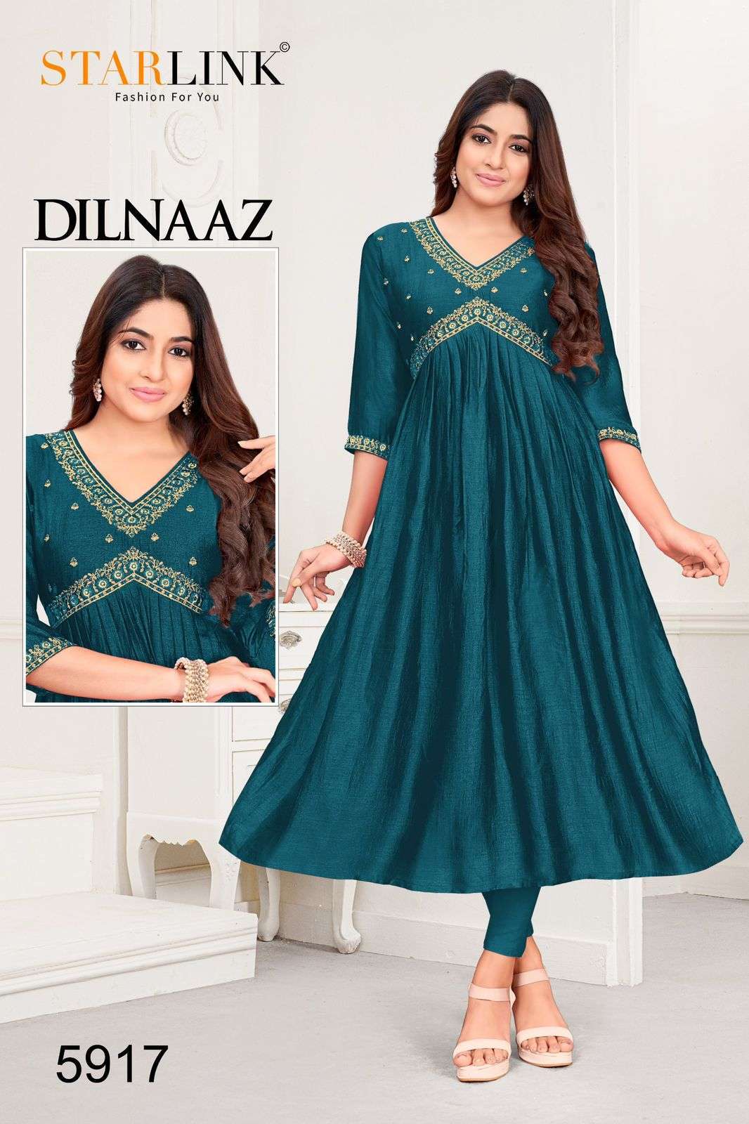 STARLINK vol-2 DILNAAZ Kurti  Breast best aliya cut kurtis