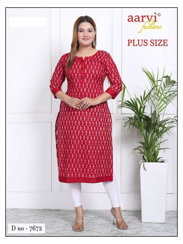 Aarvi Fashion Plus Size Vol-3 -Straight Bulk kurti orders in India