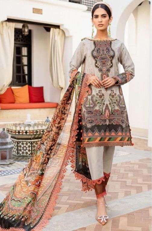 Agha Noor Vol 10 Lawn Cotton Karachi Dress Material wholesale price