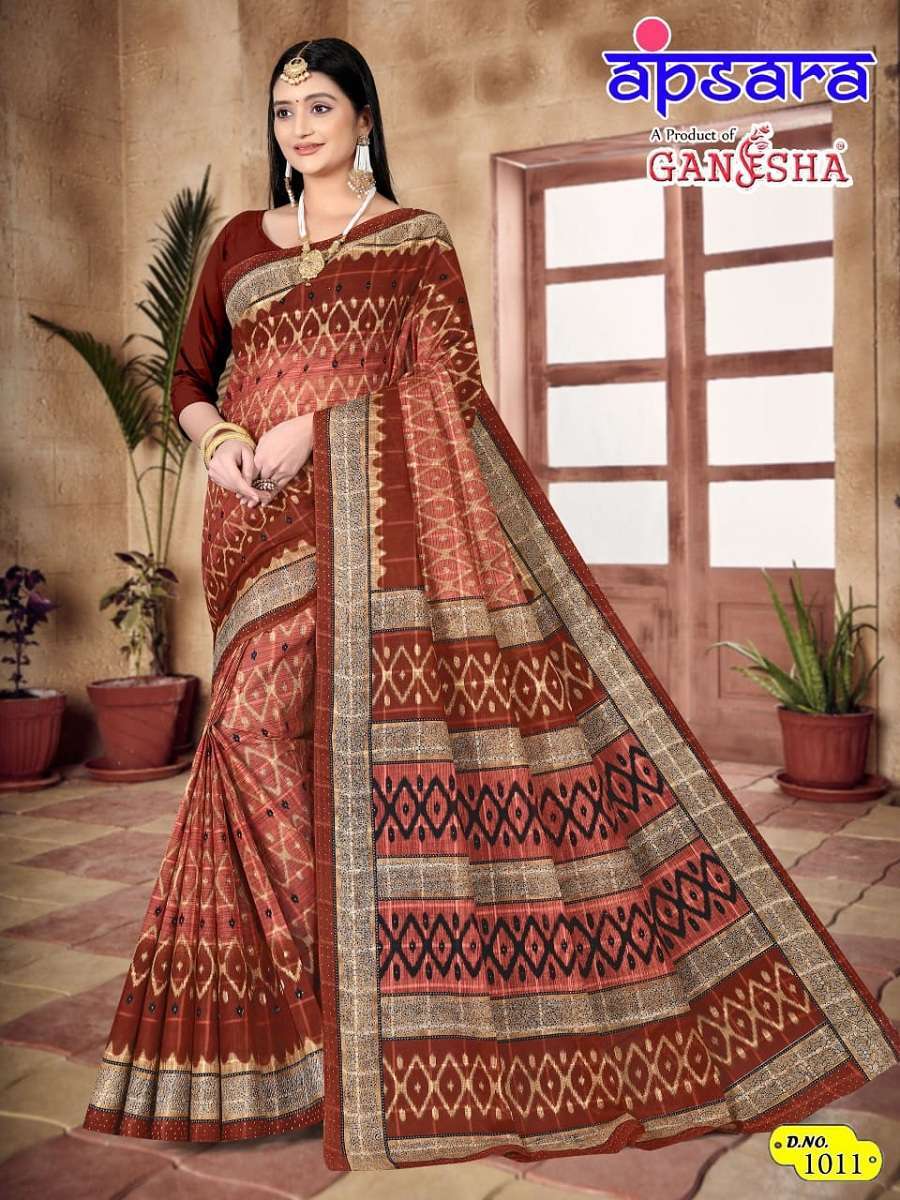 Ganesha Apsara Vol-1 Cotton saree wholesaler