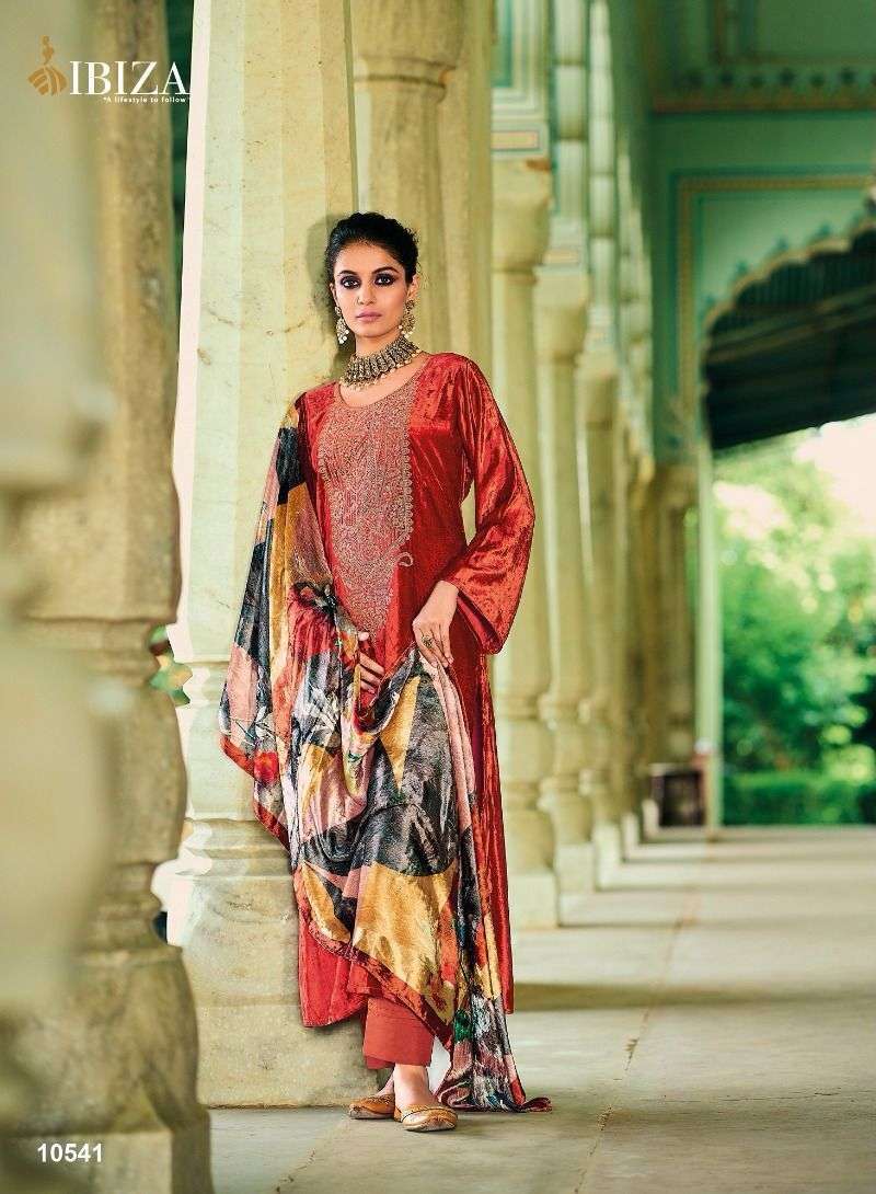 Ibiza Khoob Surat Viscose Velvet Pashmina Dress Material  in Surat