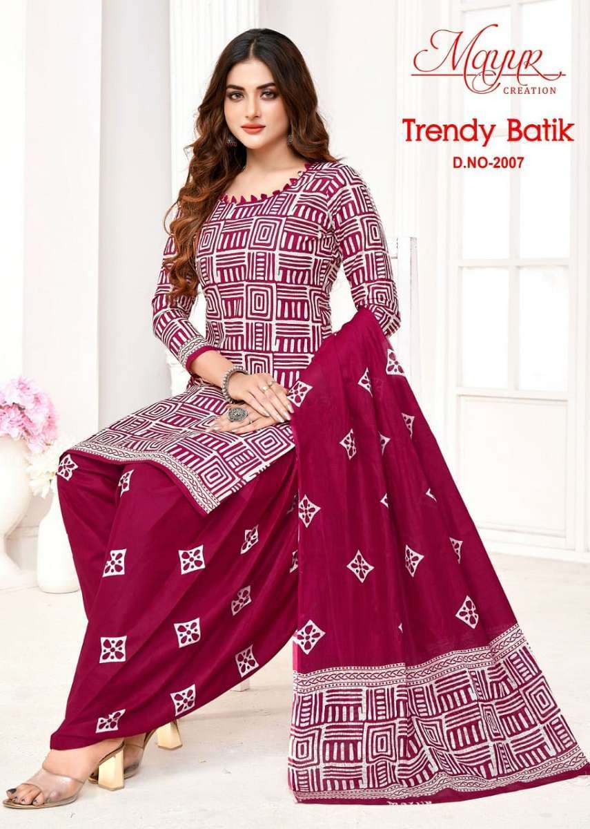 Mayur Trendy Batic Vol-2 -Dress Material Ladies dress material in Ahmedabad