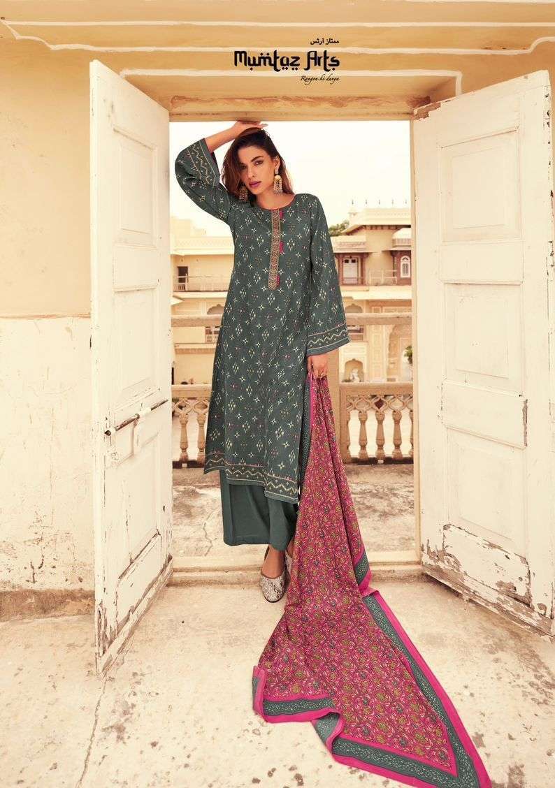 Mumtaz Jasmine Nx Pure Pashmina Dress Material Wholesalers