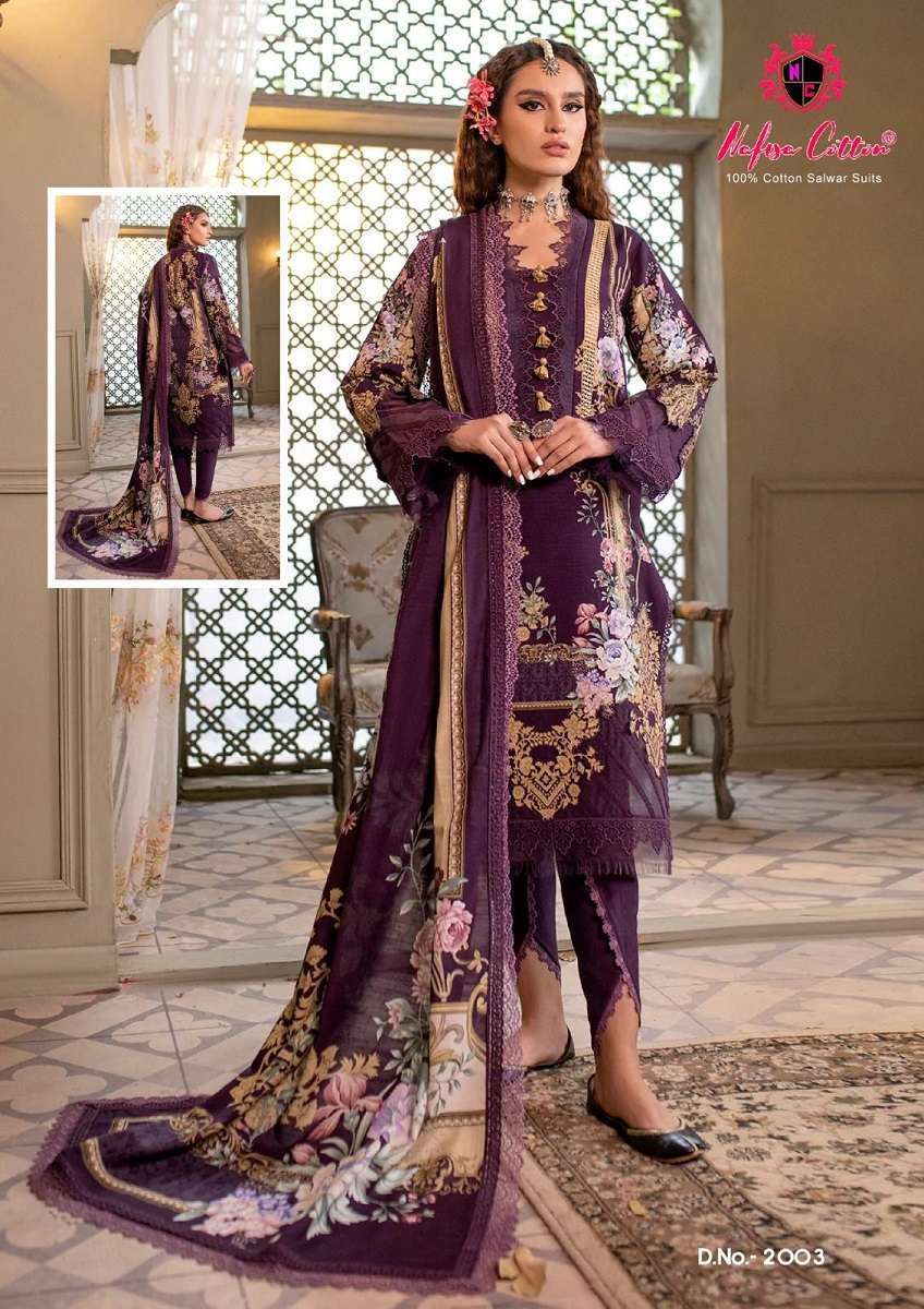 Nafisa Safina Karachi -Wholesale Dress Material Suppliers
