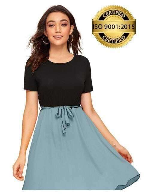 New Exclusive Designer Dress Sky blue Wholesale clothing suppliers