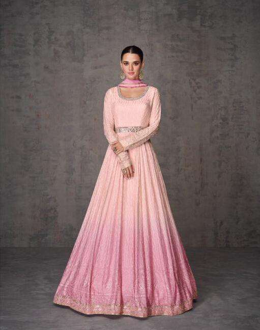 Sayuri Ameena Real Georgette Gown With Dupatta wholesale Surat