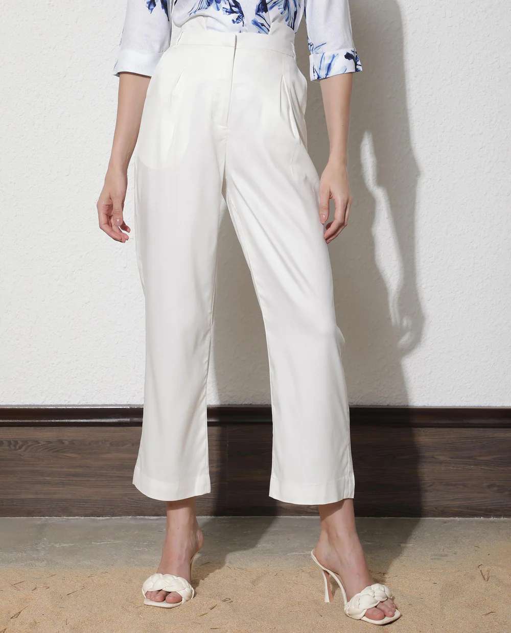 WOMENS YARD White TROUSER POLYCOTTON Pent Western wear manufacturers
