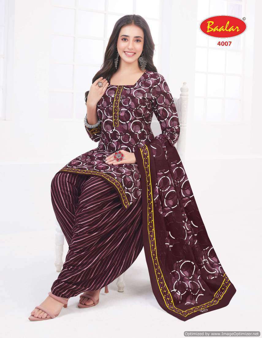 Baalar Crystal Patiyala Vol-4 – Dress Material Wholesale textile market in Gujarat