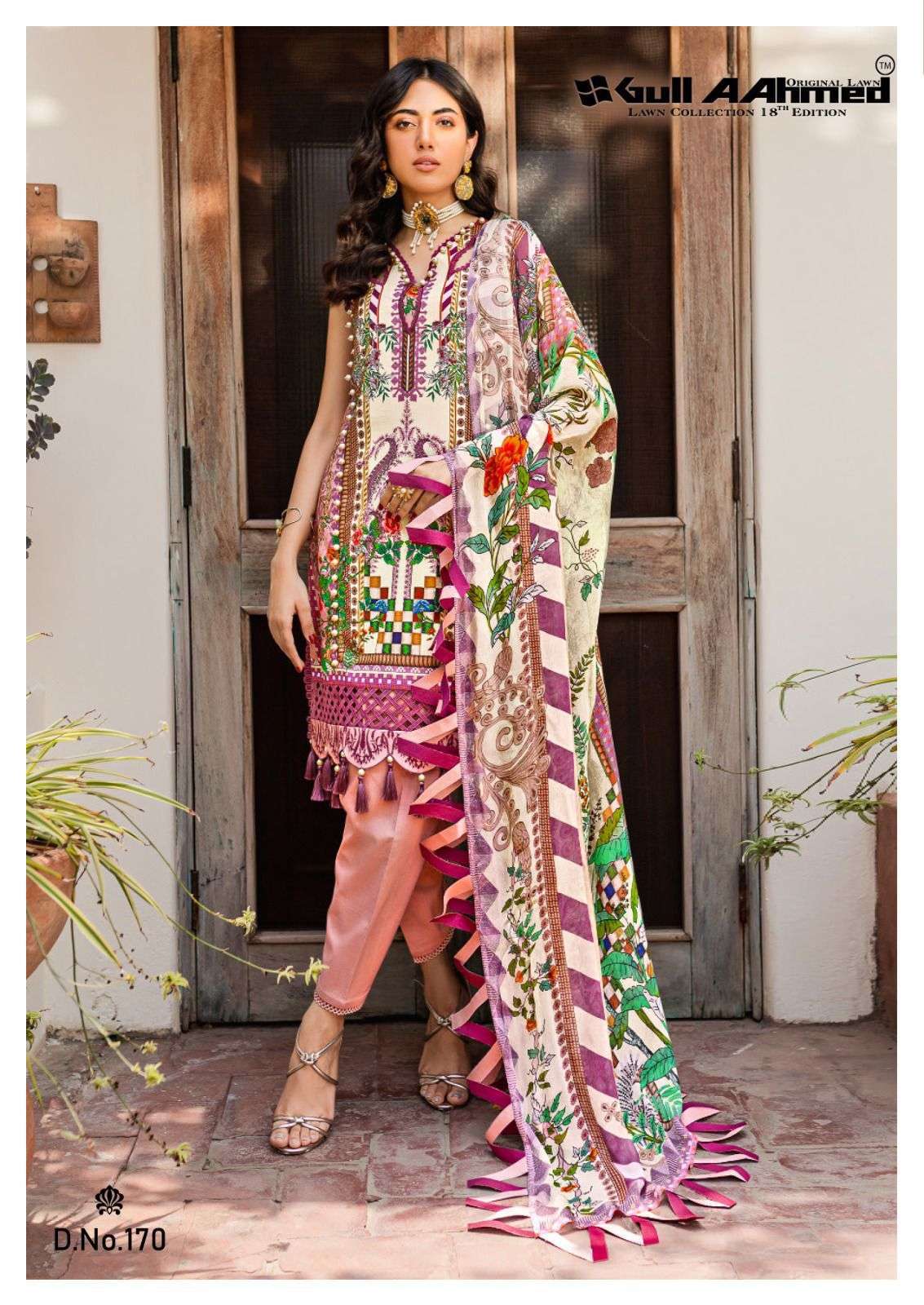Gull A Ahmed Vol 18 Lawn Cotton Dress Material wholesalers in Ahmedabad