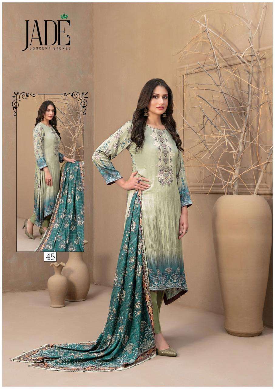 Jade Chevron Vol-5 – Exclusive Karachi Cotton Dress material wholesalers in Jaipur