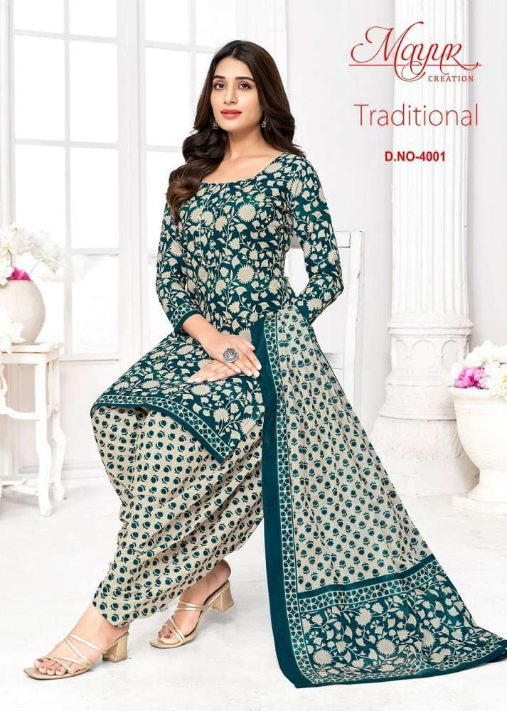 Mayur Traditional Vol-4 Ladies dress material wholesale