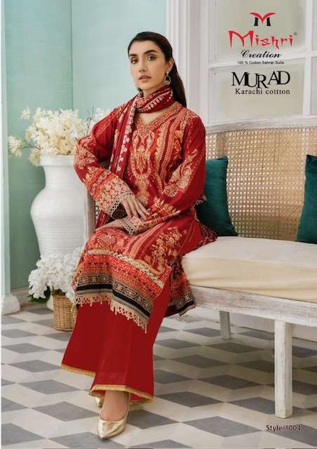 Mishri murad vol-1- karachi lawn cotton Wholesale Jaipur dress material suppliers