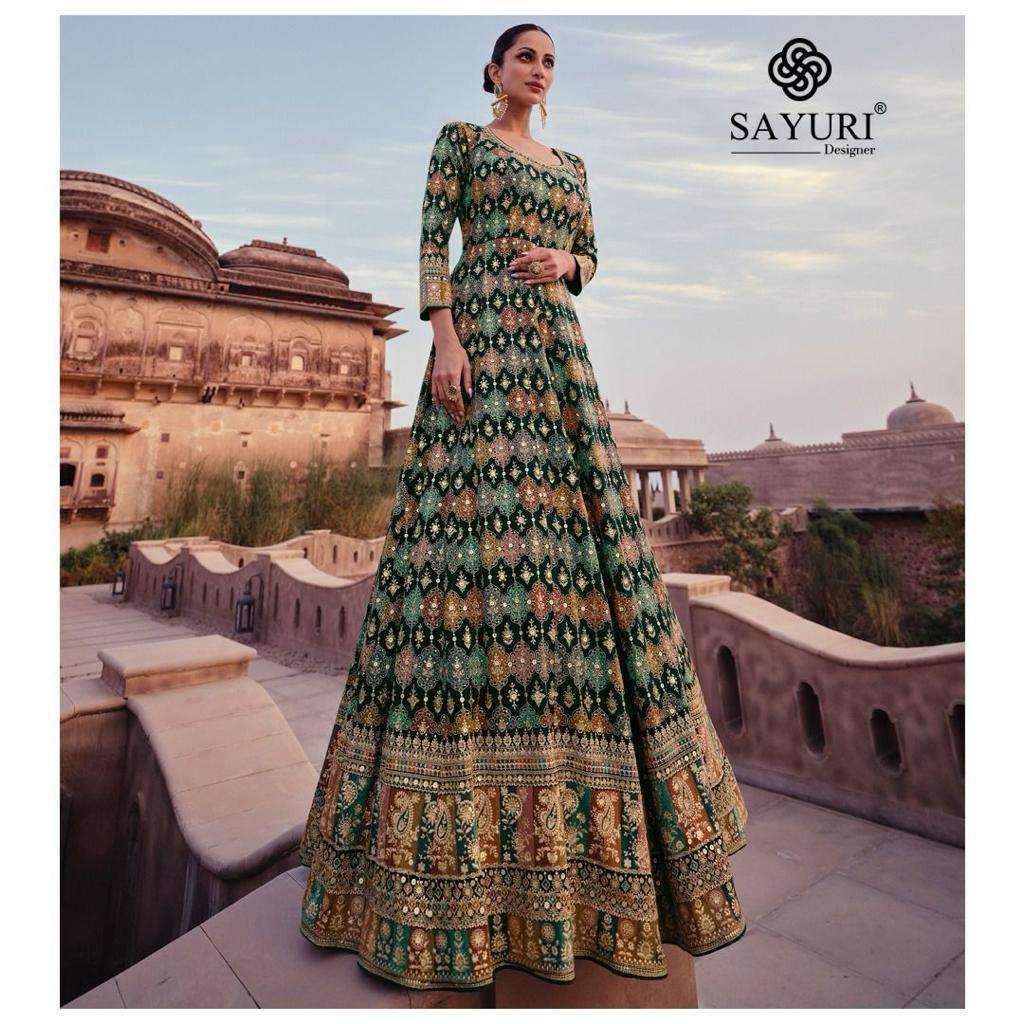 Sayuri Sahiba Pure Silk Designer Gown With Dupatta clothing in Ahmedabad