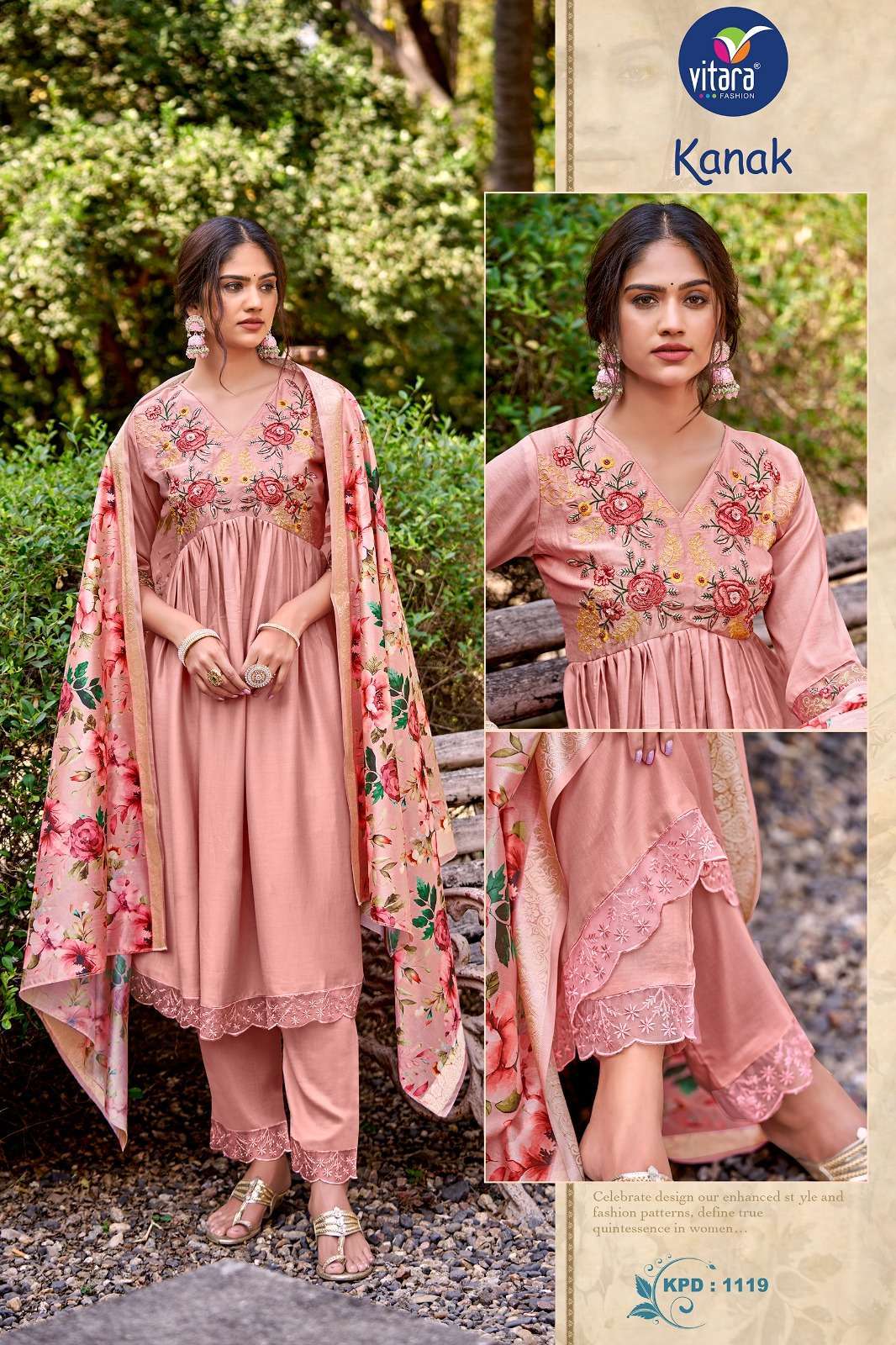 Vitara fashion KANAK vol -2 Kurti fabrics wholesale Jaipur