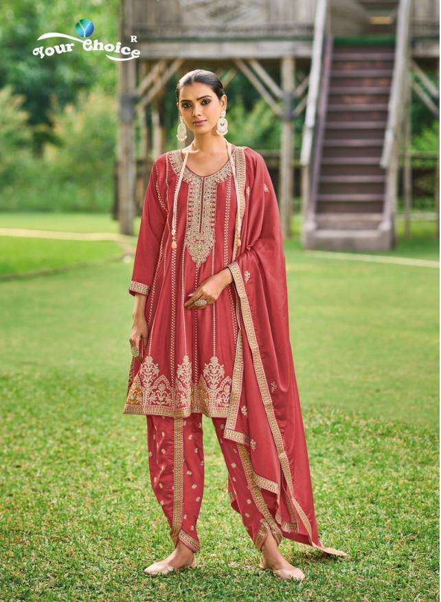 Your Choice Dhoti Style Designer  Salwar suits wholesale price in Gujarat