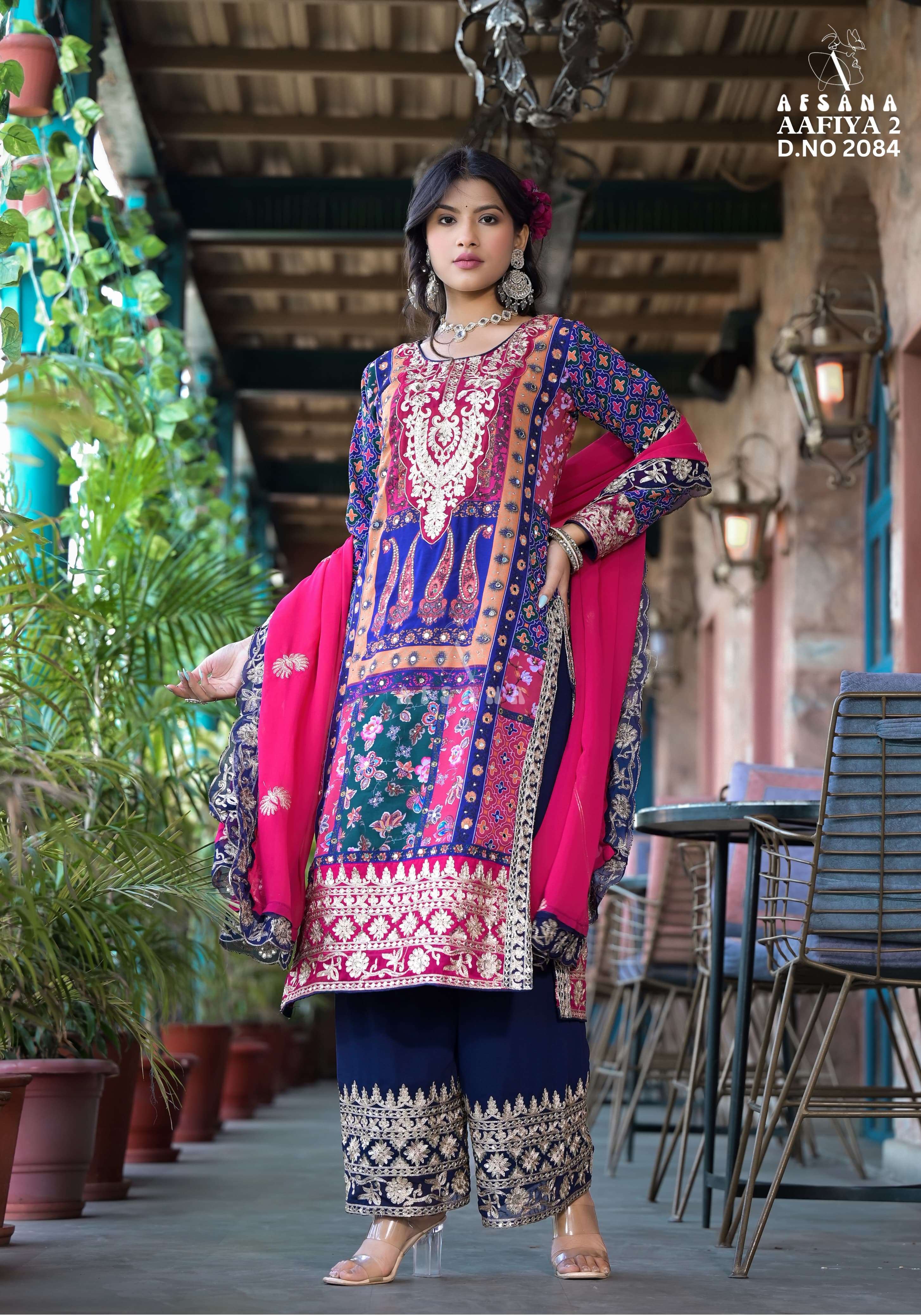 Afsana Aafiya Vol 2 Digital Printed Pakistani suits wholesale in Delhi